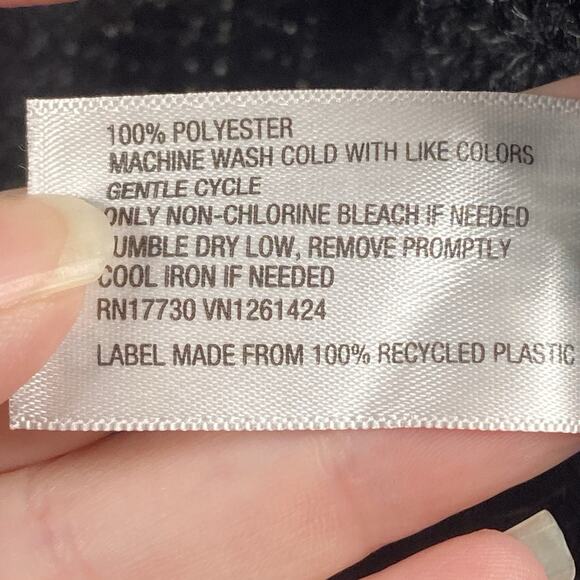 Xhilaration Cardigan Women's Size Small Long Sleeve Open Front Black Faux Fur - Picture 4 of 4